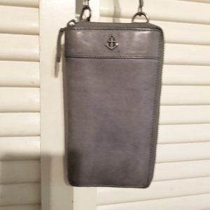 Fun Harbour Crossbody Wallet Purse with Adjustable Strap and Zipper opening